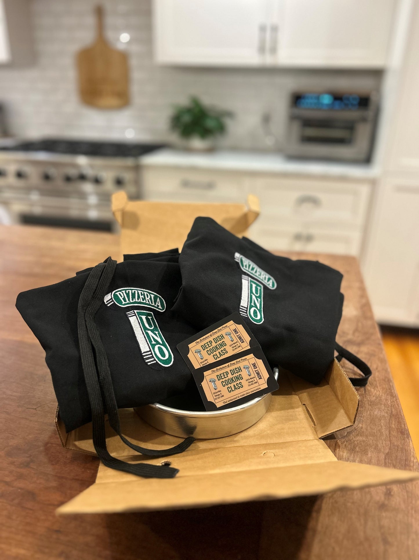 Deep Dish Pizza Cooking Class Premium Package for Two