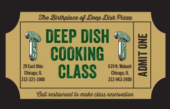 Deep Dish Pizza Cooking Class Ticket