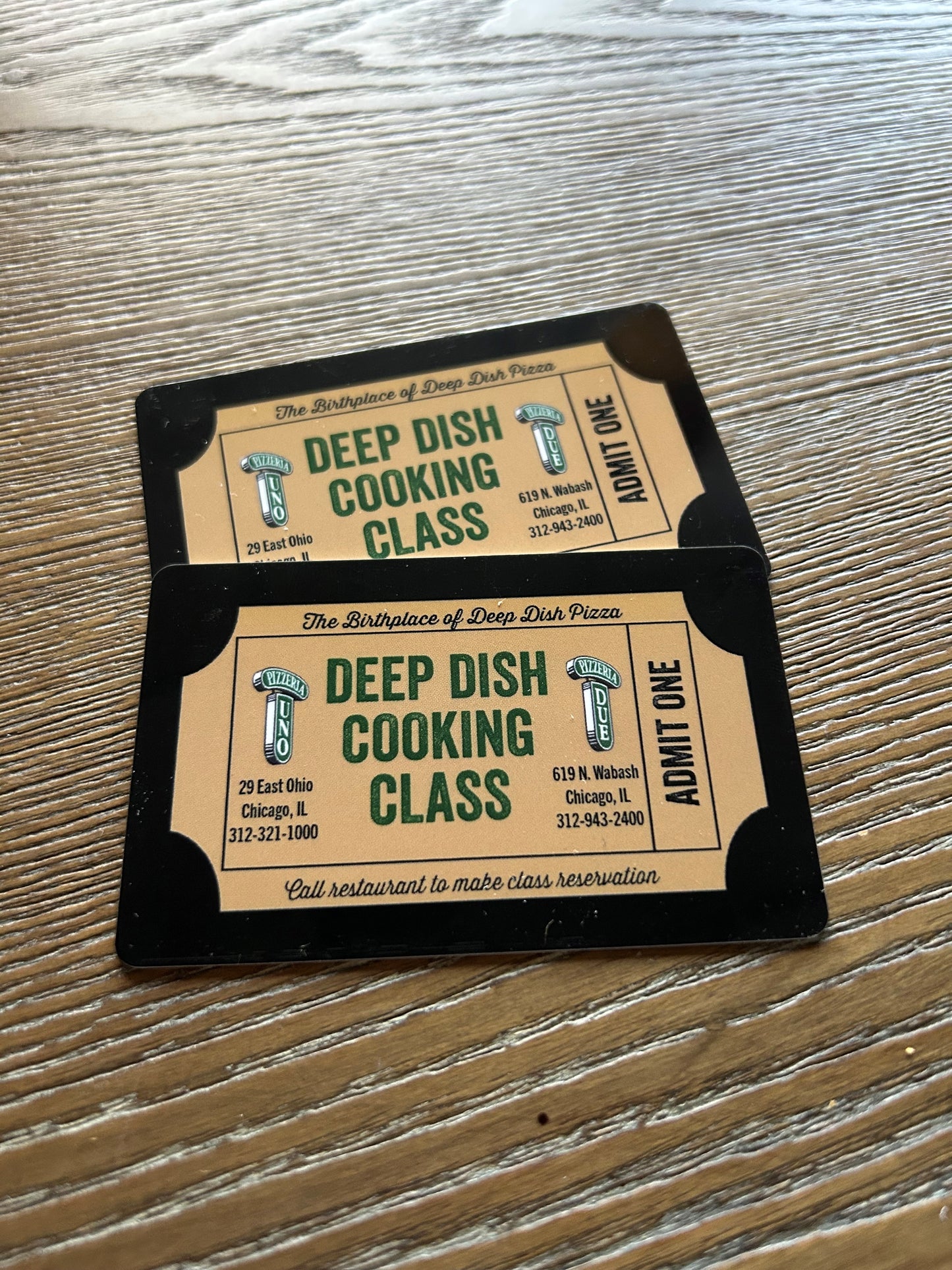 Deep Dish Pizza Cooking Class Tickets for Two