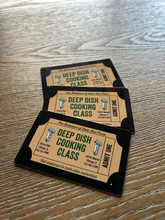 Deep Dish Pizza Cooking Class Tickets for Three